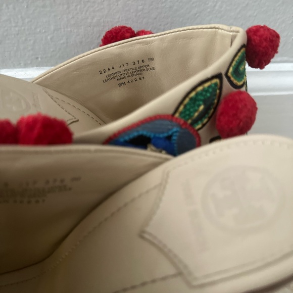 Tory Burch Multicolor Embroidered Mules - Picture 6 of 9